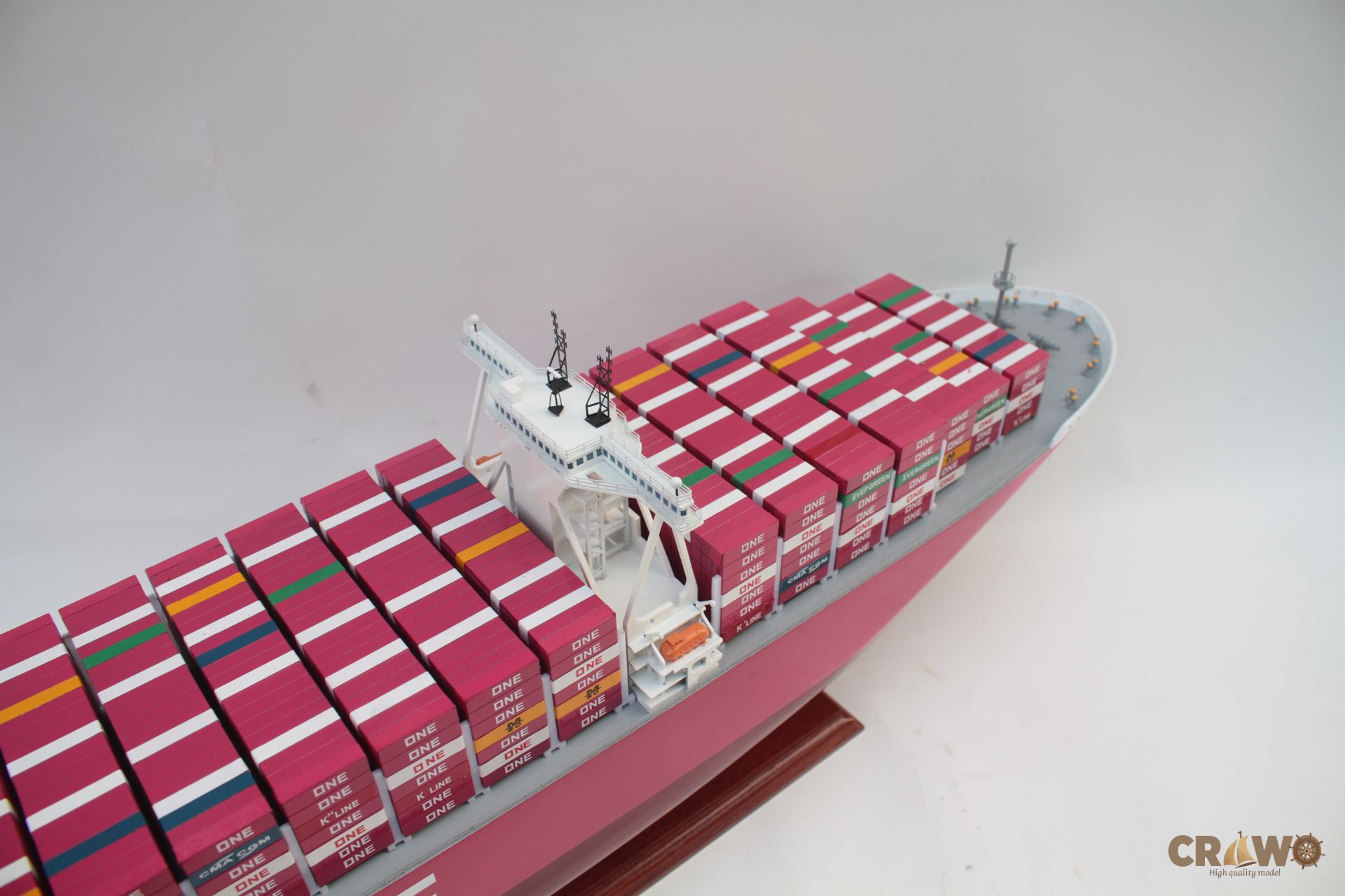 ONE APUS CONTAINER SHIP MODEL 39.8" - WOODEN MODEL SHIP