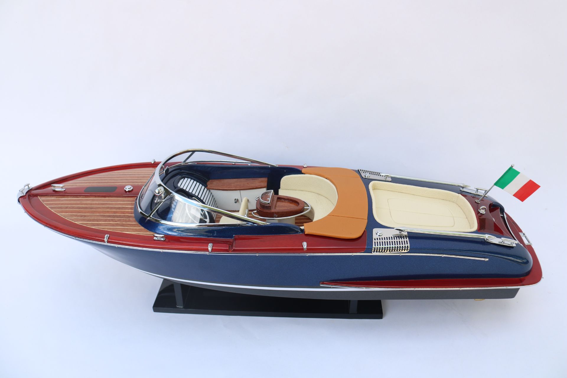 RIVA DARK BLUE MODEL SHIP - 27"
