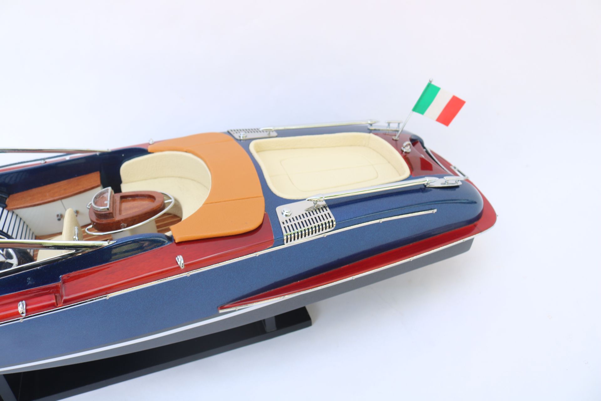 RIVA DARK BLUE MODEL SHIP - 27"