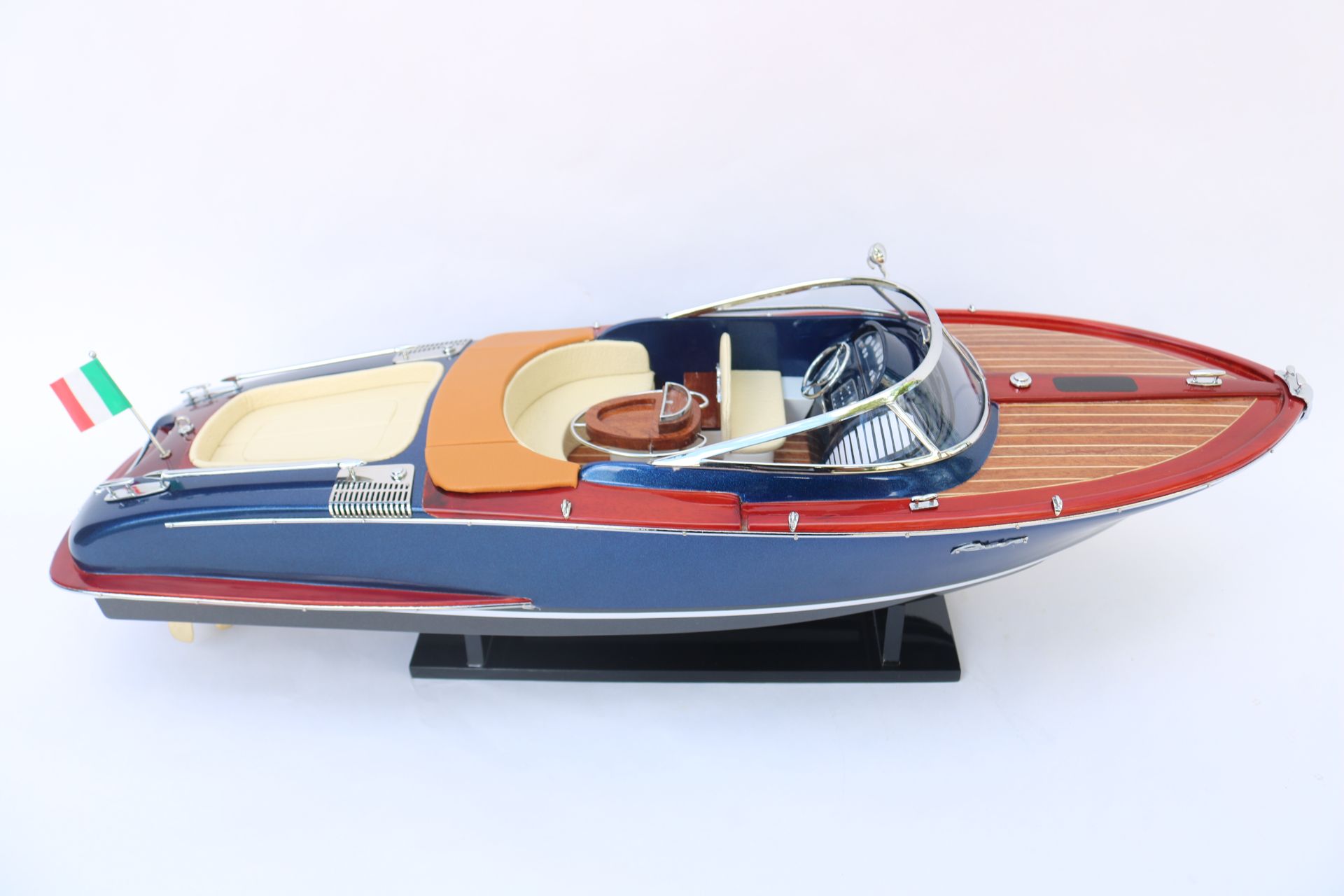 RIVA DARK BLUE MODEL SHIP - 27"