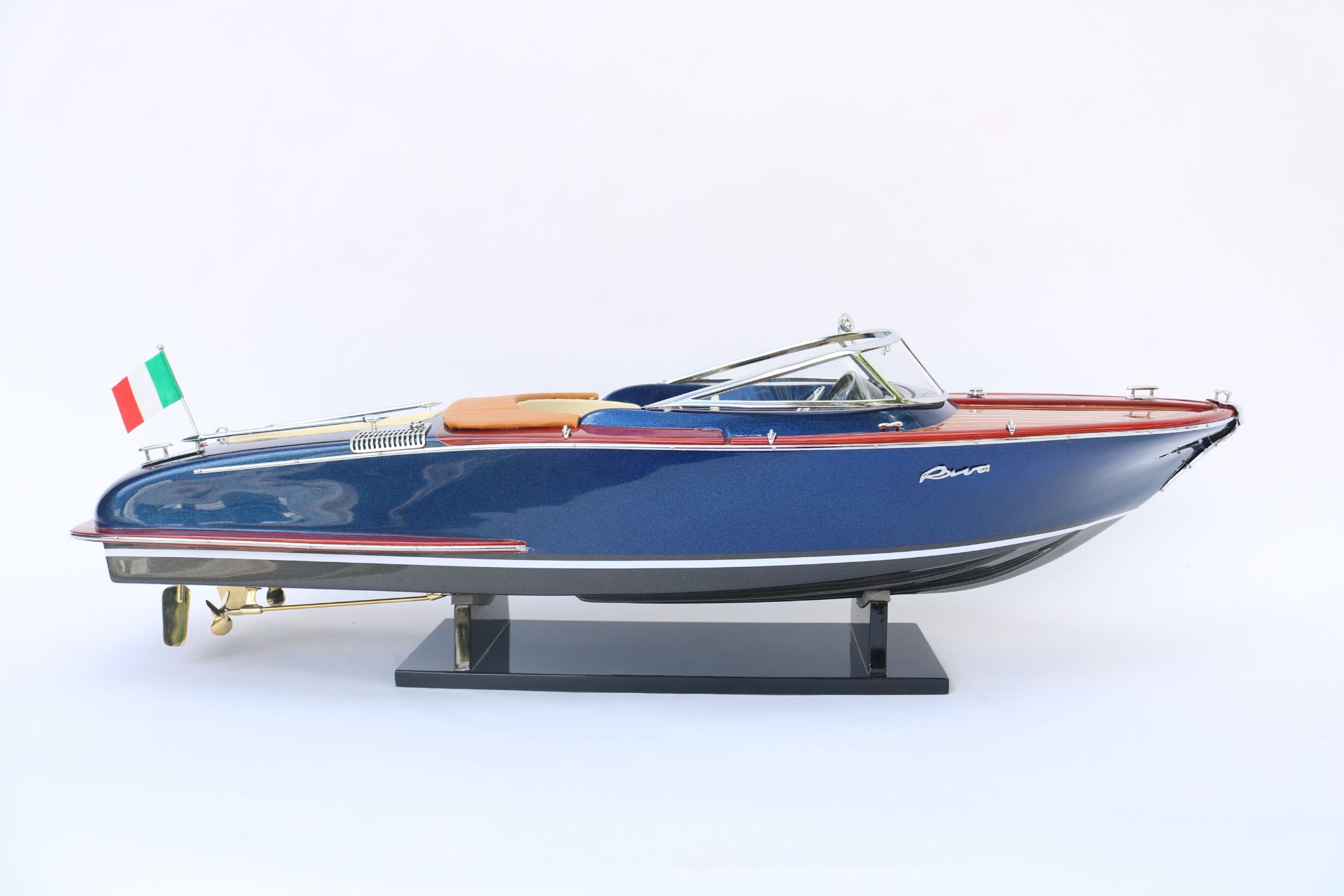 RIVA DARK BLUE MODEL SHIP - 27"