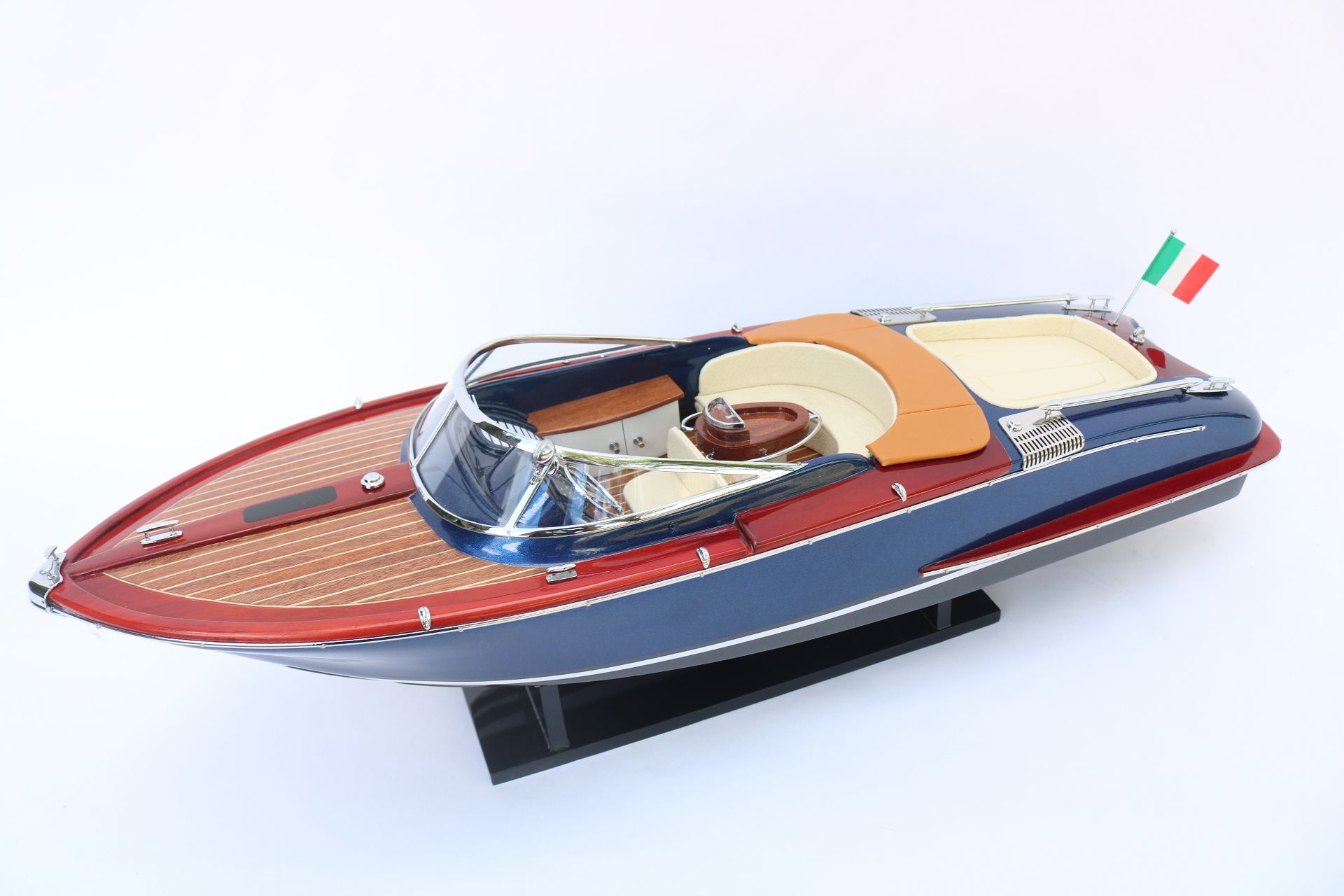RIVA DARK BLUE MODEL SHIP - 27"