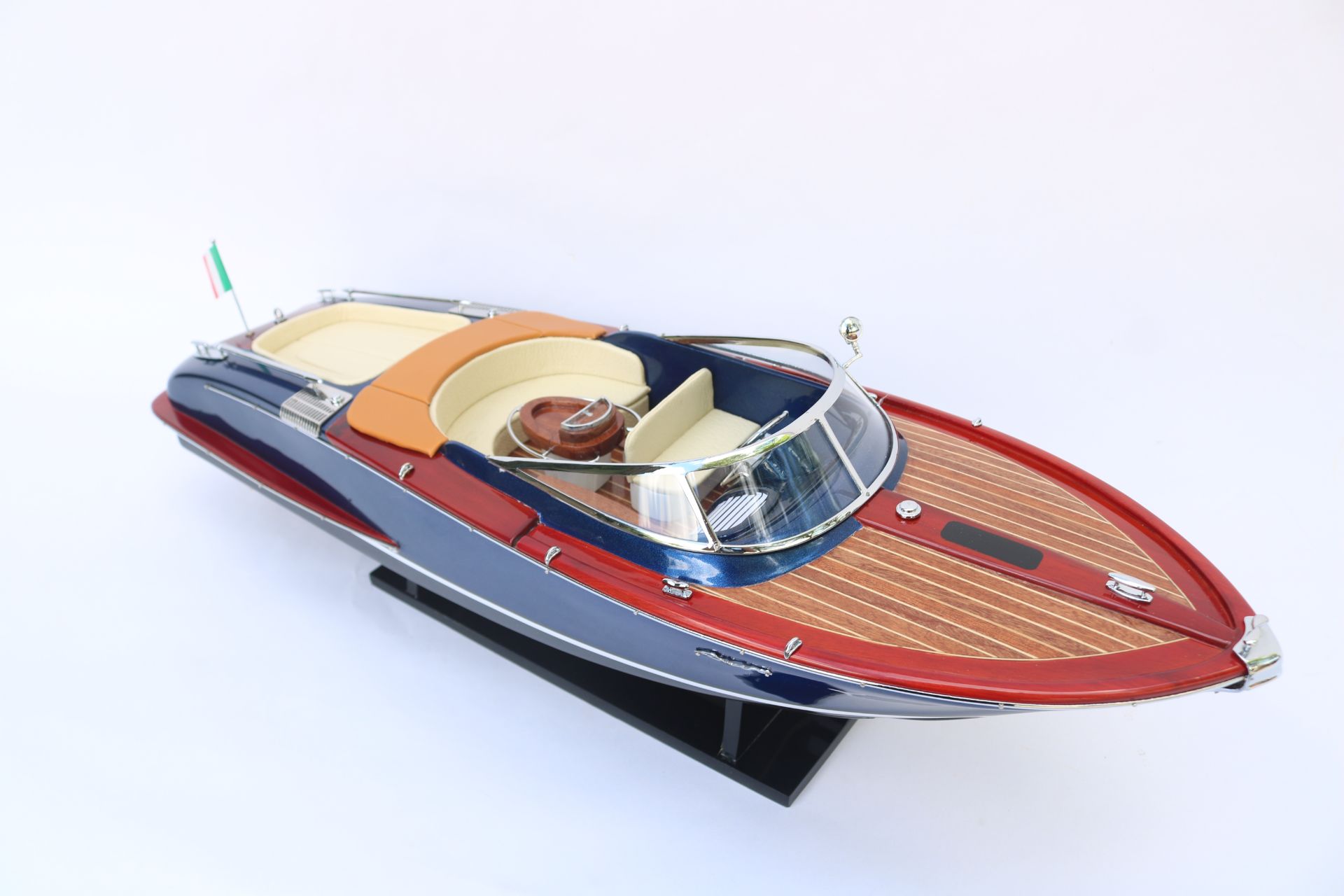 RIVA DARK BLUE MODEL SHIP - 27"