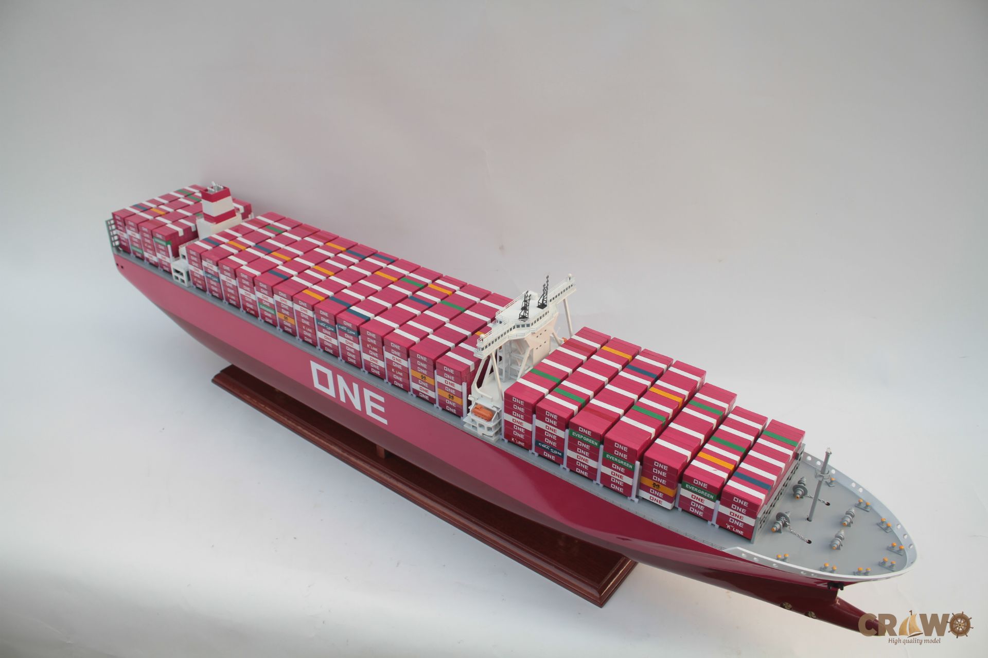 ONE APUS CONTAINER SHIP MODEL 39.8" - WOODEN MODEL SHIP