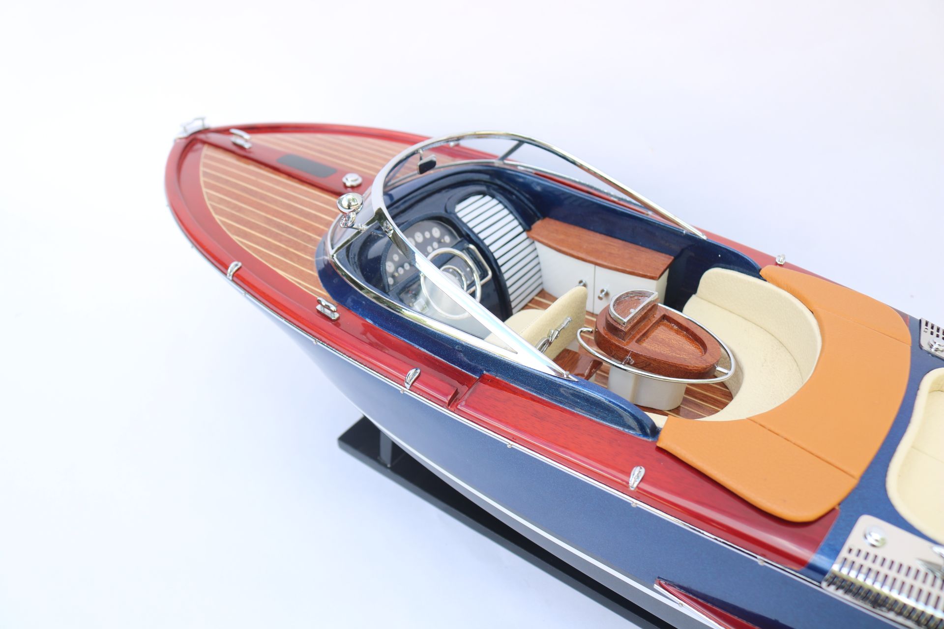 RIVA DARK BLUE MODEL SHIP - 27"