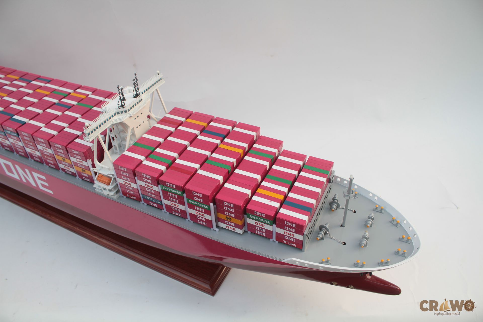ONE APUS CONTAINER SHIP MODEL 39.8" - WOODEN MODEL SHIP