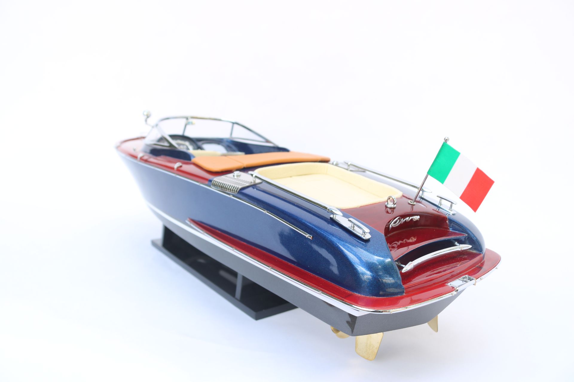 RIVA DARK BLUE MODEL SHIP - 27"