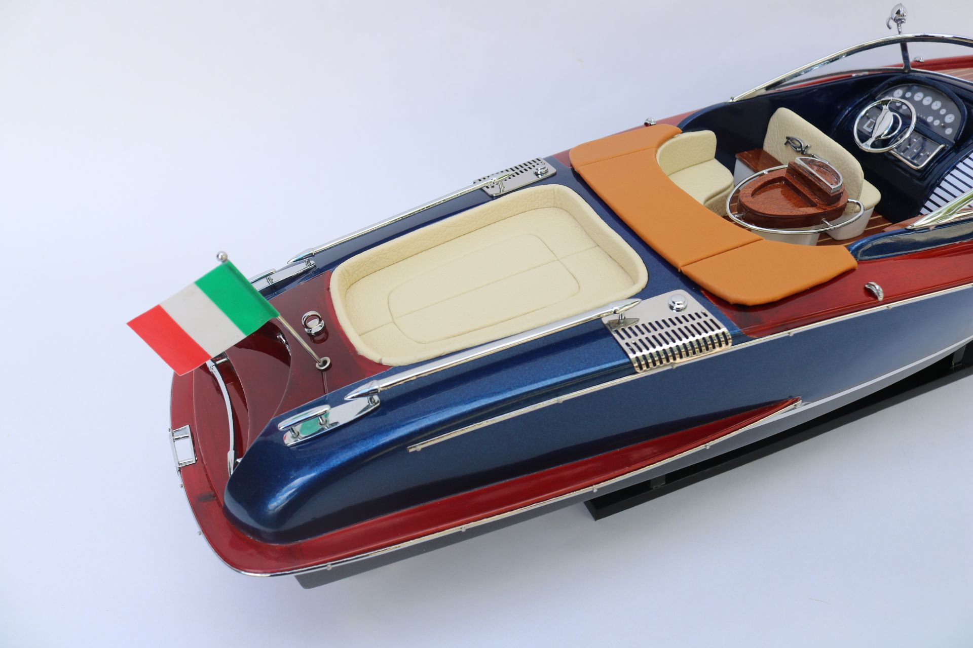 RIVA DARK BLUE MODEL SHIP - 27"