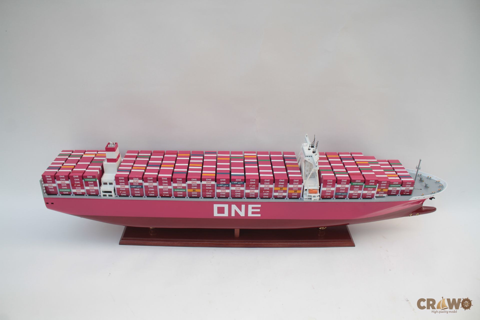 ONE APUS CONTAINER SHIP MODEL 39.8" - WOODEN MODEL SHIP